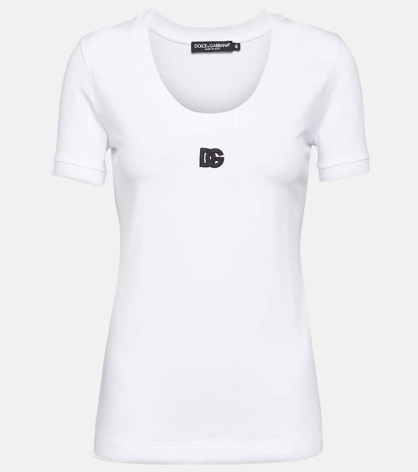 Dolce & Gabbana Logo cotton-blend jersey T-shirt