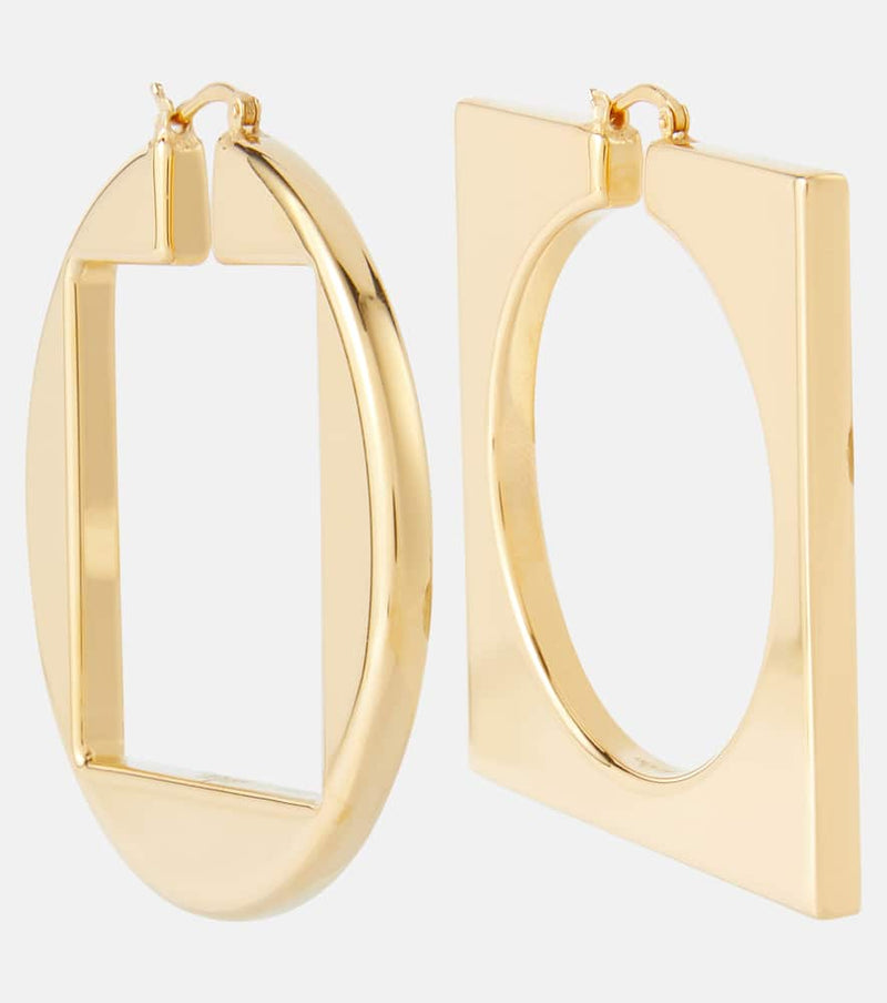 Jacquemus Asymmetric hoop earrings