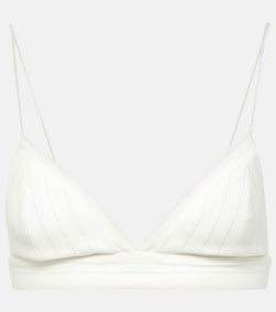 Alex Perry PInstripe Lurex® bralette