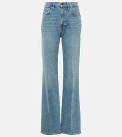 Frame The Slim Stacked high-rise straight jeans