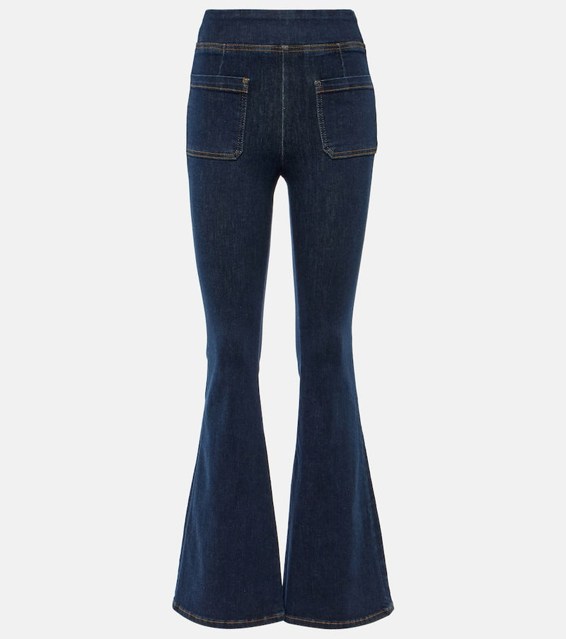 Frame The Bardot Jetset high-rise flared jeans