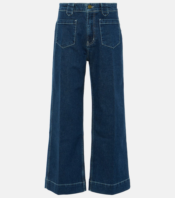 Frame Utility Relaxed cropped straight jeans