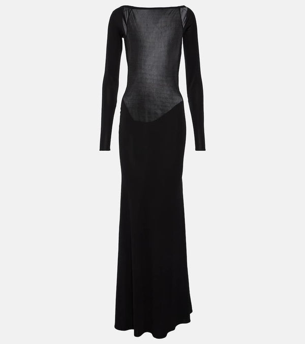 Alex Perry Open-back jersey gown