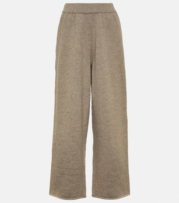 The Row Emely cashmere wide-leg pants