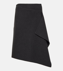 The Row Bartellina draped cashmere midi skirt