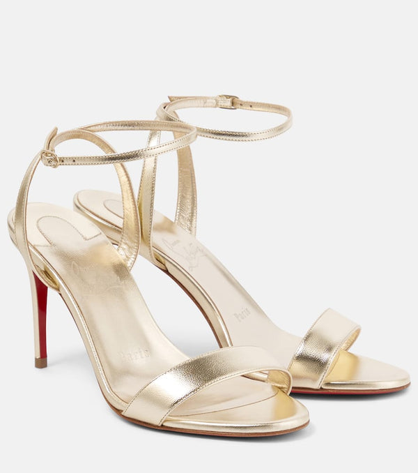 Christian Louboutin Loubigirl 85 metallic leather sandals