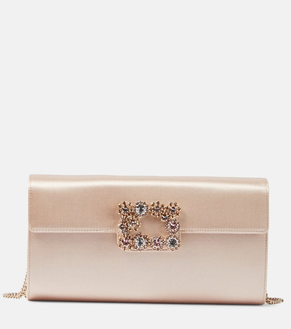 Roger Vivier Embellished satin shoulder bag