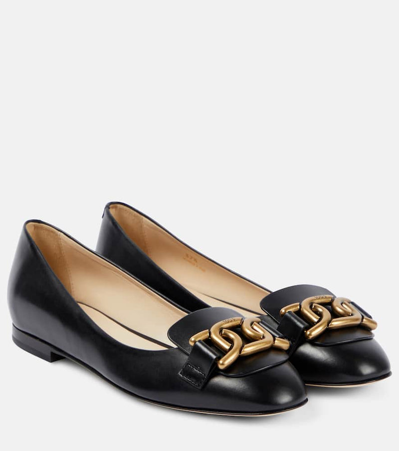 Tod's Kate leather ballet flats