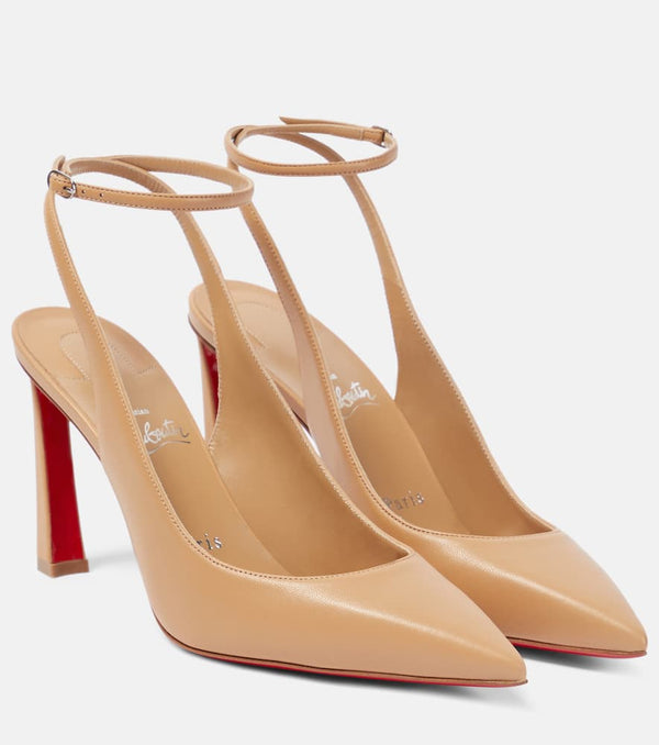 Christian Louboutin Condora 85 leather slingback pumps