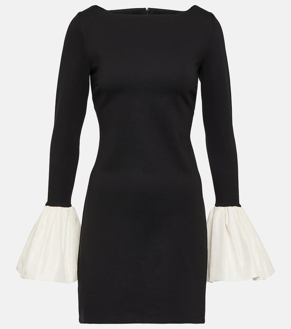 Staud Hawthorne taffeta-trimmed minidress