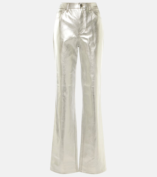 Staud Chisel faux leather straight-leg pants