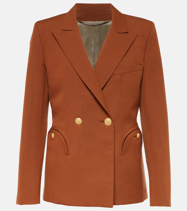 Blazé Milano Dojo Rust Charmer cotton and linen blazer