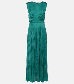 Ulla Johnson Delia pleated satin gown