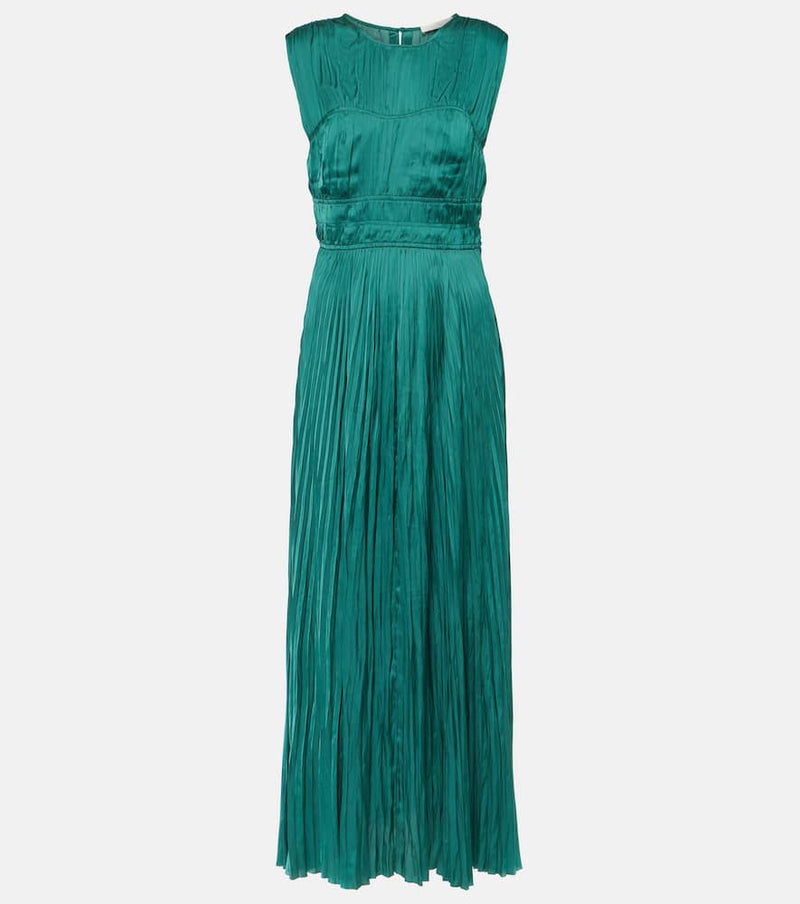 Ulla Johnson Delia pleated satin gown