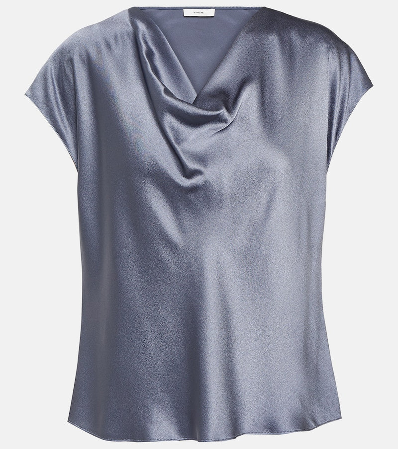 Vince Cowl neck silk top