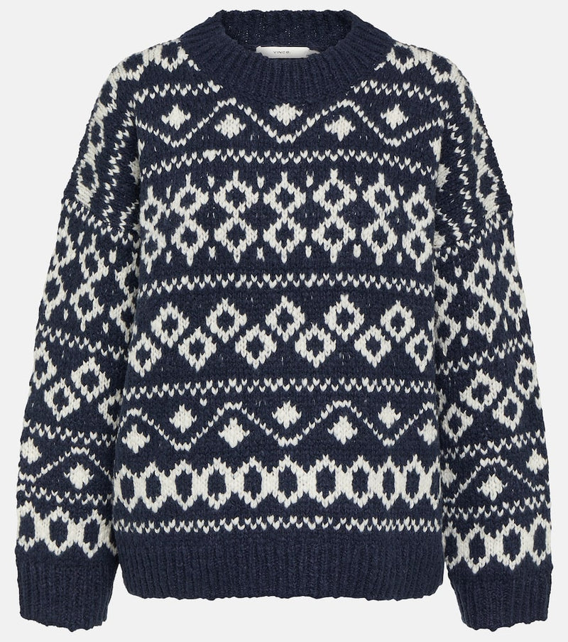 Vince Fair Isle wool-blend sweater