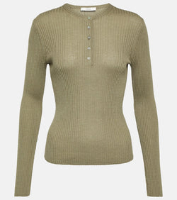 Vince Cashmere and silk Henley shirt