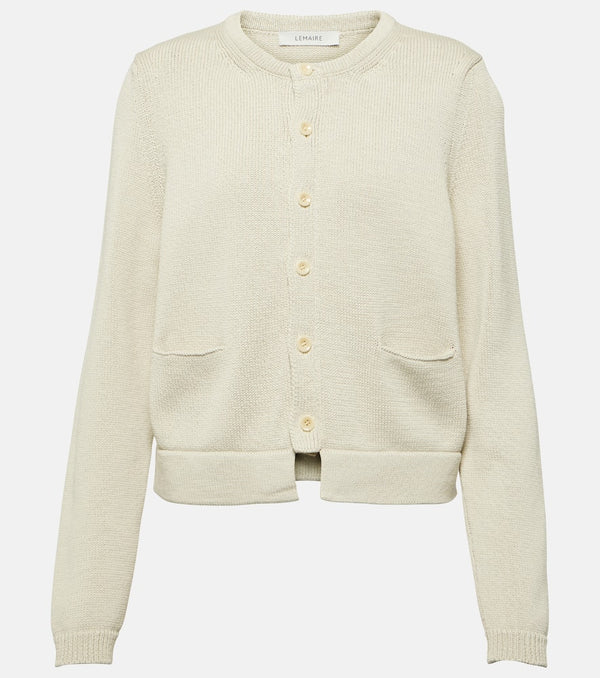 Lemaire Cropped cotton cardigan