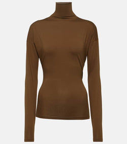 Lemaire Second Skin cotton jersey turtleneck top