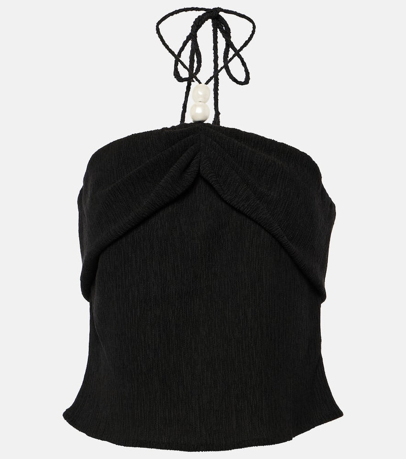 Magda Butrym Halterneck crop top