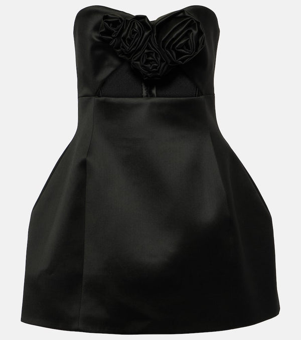 Magda Butrym Floral-appliqué bustier minidress