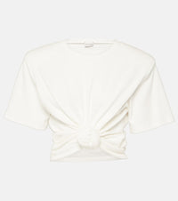 Magda Butrym Gathered cotton jersey top