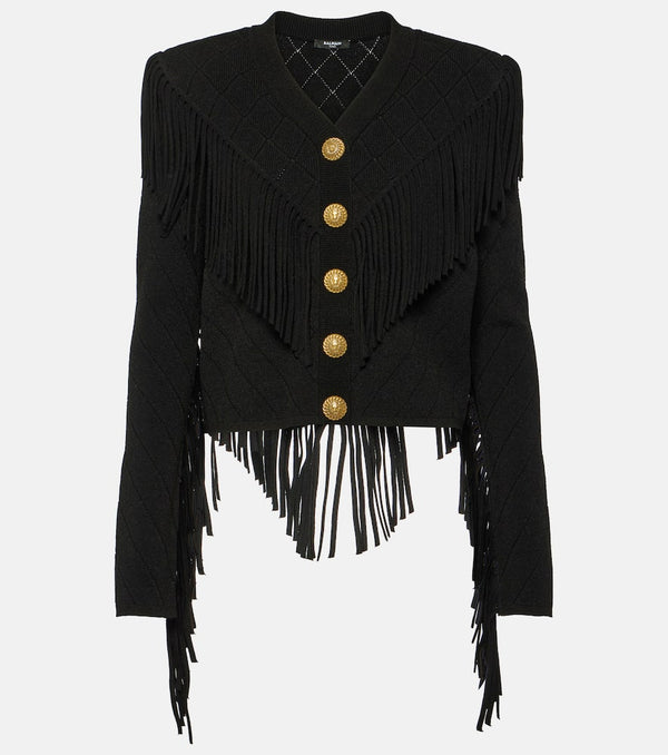 Balmain Fringed cardigan