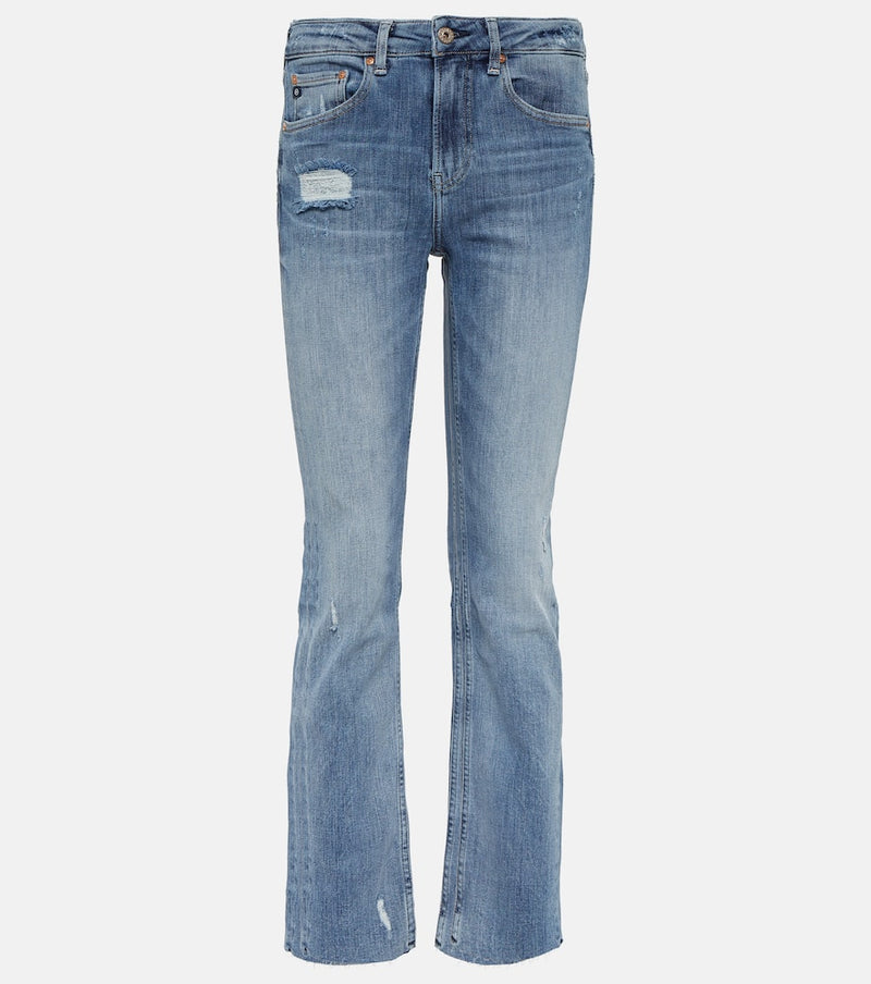 AG Jeans Girlfriend mid-rise straight jeans