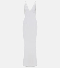 Bananhot Isabel sheer knit maxi dress
