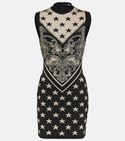 Balmain Intarsia knitted minidress