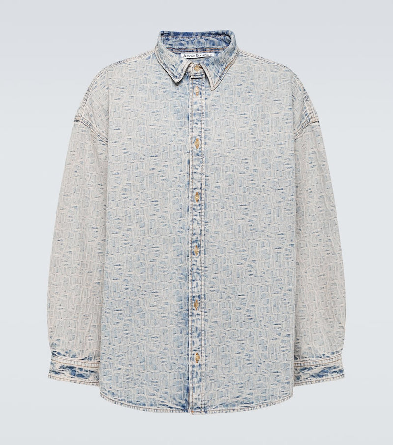 Acne Studios Oversized patterned denim shirt