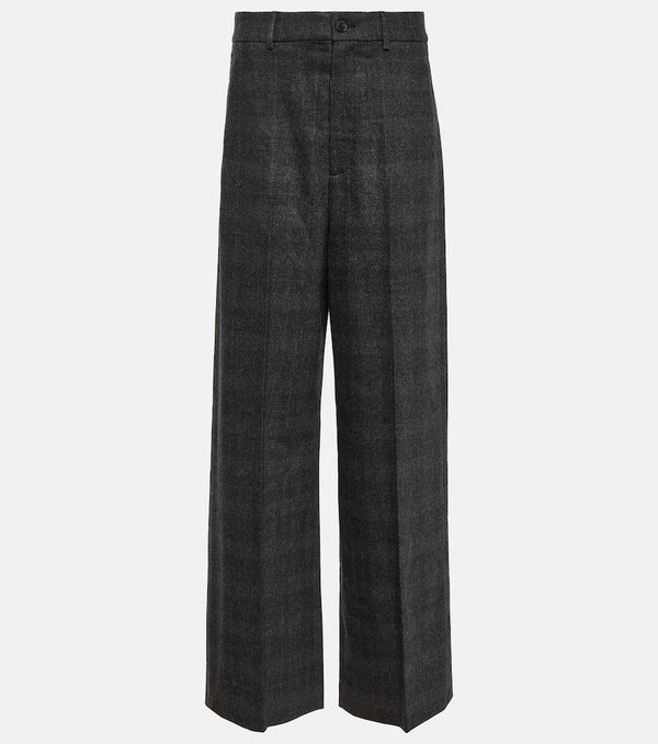 Nili Lotan Johan wool and cashmere-blend wide-leg pants