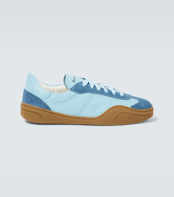 Acne Studios Bars M suede-trimmed sneakers