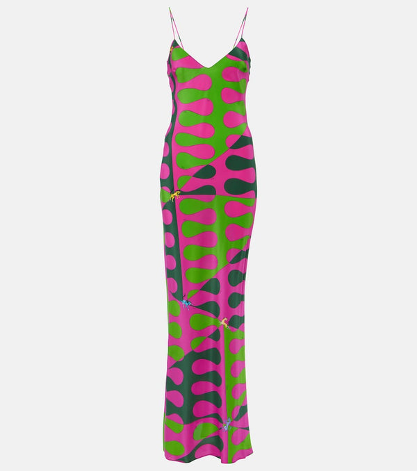 Pucci Leocorno silk maxi dress