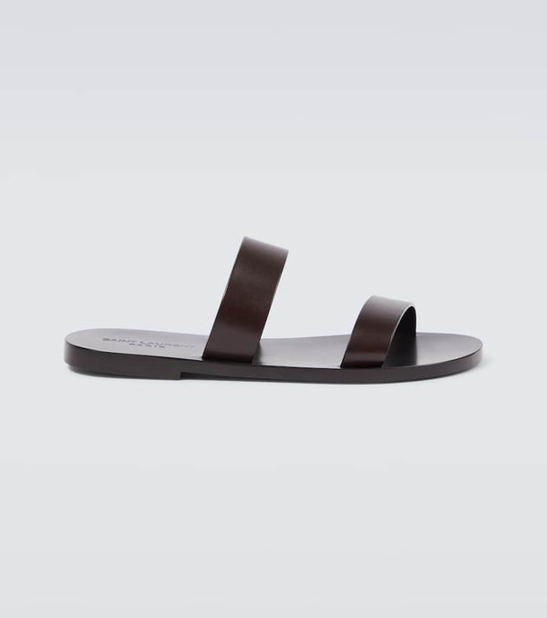 Saint Laurent Pepe 05 leather slides