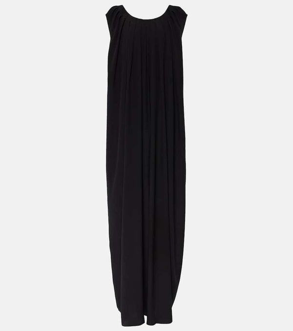 Fforme Pleated silk maxi dress