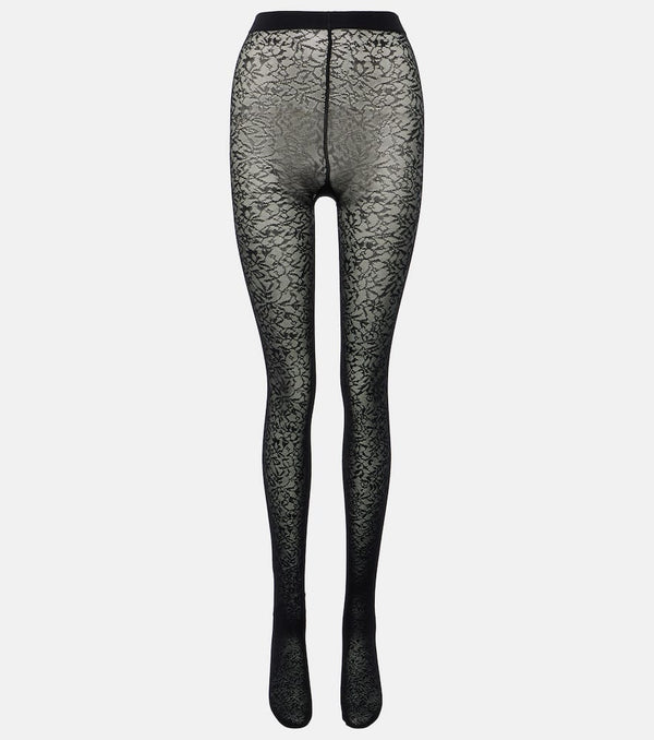 Wolford Floral jacquard tights