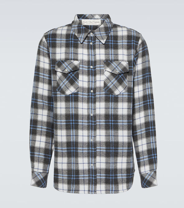 God's True Cashmere Tartan cashmere shirt