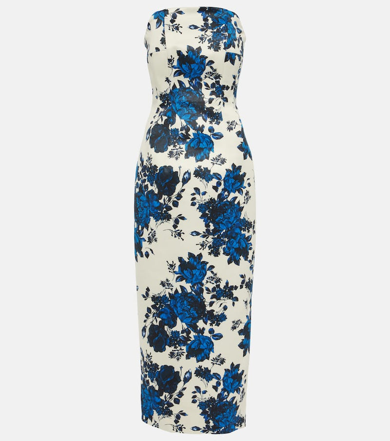 Emilia Wickstead Yulie floral taffeta midi dress