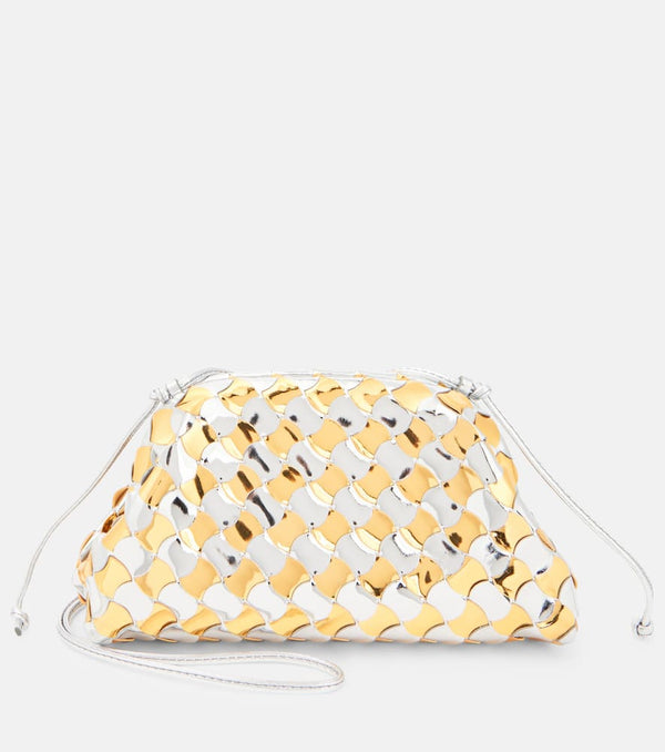 Bottega Veneta Pouch Mini mirrored leather clutch