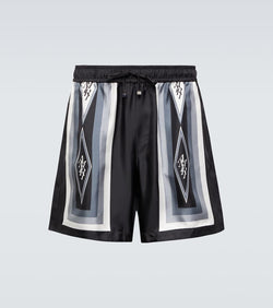 Amiri Diamond silk shorts