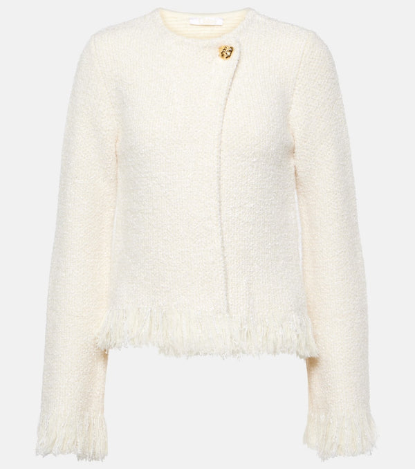 Chloé Wool, silk, and cashmere-blend jacket