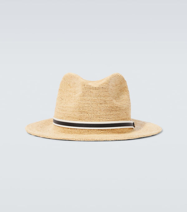 Borsalino Argentina crochet raffia Panama hat