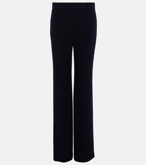 Chloé High-rise cashmere and wool wide-leg pants