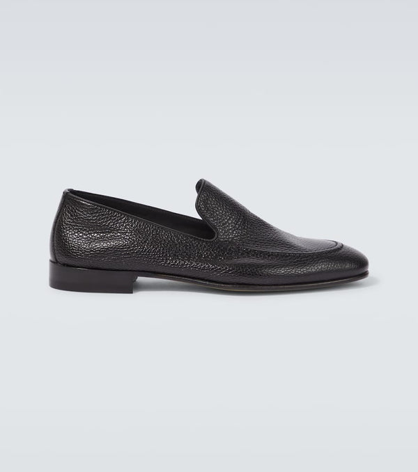 Manolo Blahnik Truro leather loafers