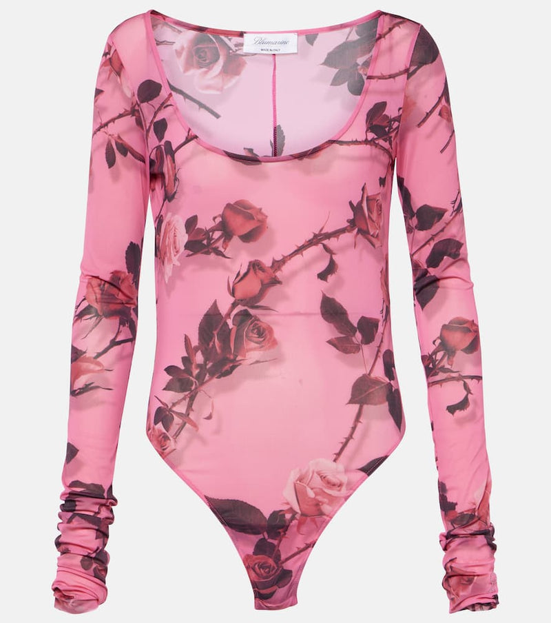 Blumarine Floral printed bodysuit