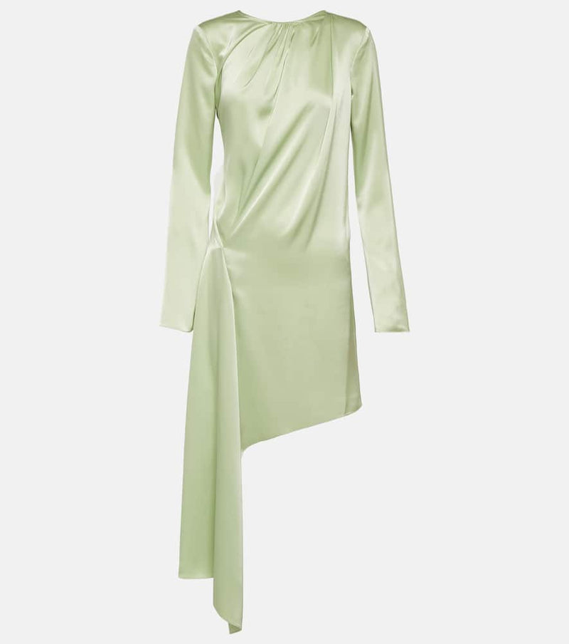 JW Anderson Asymmetric satin midi dress