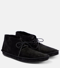 The Row Tyler suede ankle boots