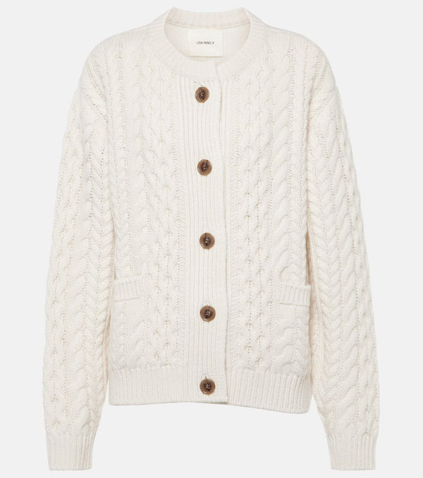 Lisa Yang Harriett cable-knit cashmere cardigan