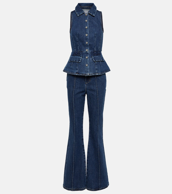 Self-Portrait Denim jumpsuit